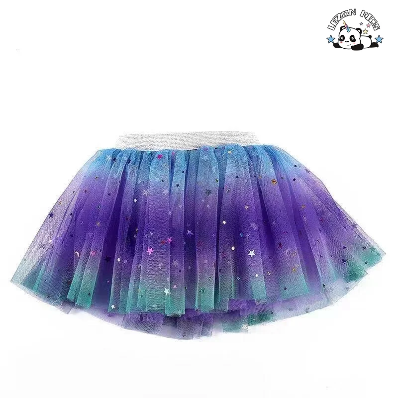 LEZONKIDS - Saias Tutu Fofo de Alta Qualidade para Meninas Crianças Meninas Verão Chiffon Moda Saia Sólida para Meninas
